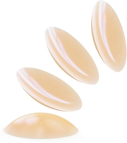 Image of 2 Pairs Sticky Silicone Nipple Covers for Women Reusable, Ultra-Thin Adhesive Pasties Nipple Cover No Show Seamless