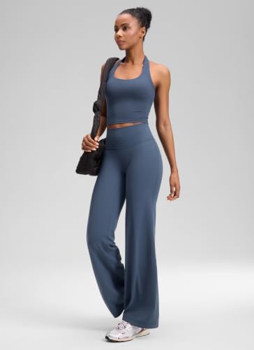 Image of CRZ YOGA Softretch Wide Leg Pants 28 inch /30 inch /32 inch | No Front Seam, Ultimate Comfort, Next to Skin, Yoga, Casual, High Waisted, for Women