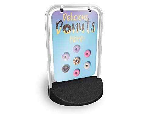 Delicious Donuts Eco Swinger Pavement Sign MEGA Listing Outdoor Street Advertising Display… — image 1