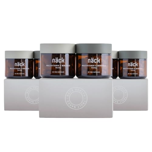Image of Nack Multivitamin & Mineral Supplement | Men & Women | India's First Morning & Evening Dual Formula | 21 Essential Vitamins & Minerals | Energy & Immunity Support | 100% RDA | 60 Veg Capsule (Pack of 3)
