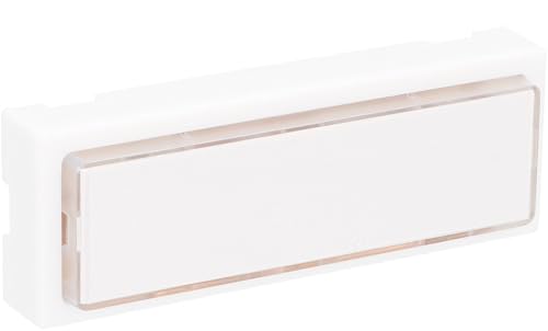 UNITEC Klingel-Taster, Aufputz mit Namenschild, beleuchtet, weiß