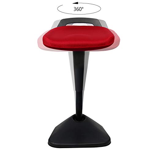 Image of AIMEZO Height Adjustable Standing Desk Chair for Active Sitting Balance Chair Stand Up Desk Stools Ergonomic Standing Stool