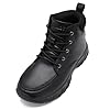 THEXCL Non Slip Work Boots for Men Slip Resistant Work Shoes for Men Waterproof Leather Boot for Restaurant Food Service Kitchen Zapatos de Trabajo para Hombres Slip On Comfortable Walking Shoes #4