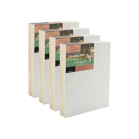 DaVinci Wood Panel Pro Ultra Smooth Gesso Panels 2' Panel (Single) 8x10' - 4 Pack Cover