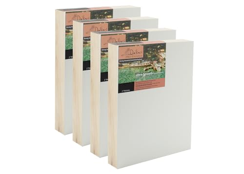 Catálogo para Comprar On-line Tableros de gesso de esta semana. 50 Da Vinci Pro - Tablero gesso de lona de madera ultra suave, 2 pulgadas de profundidad, 10 x 10, paquete de 4 paneles gesso de polímero acrílico blanco para pintar retratos finos...