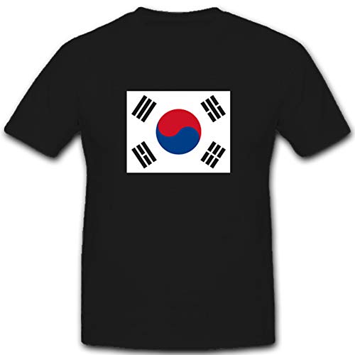 T-Shirt Corée du Sud Taegukgi Imprimé Durable Ne Craquelle Pas Thème Séoul Yin Yang