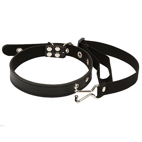 [SaiLin] SMプレイ用 鼻フック SM拘束具 首輪付き 鼻フック ステンレス素材 通気性 虜プレミアム 調教 頭のスレーブハーネス コスプレ カップルアダルトゲーム 大人のおもちゃ - 画像4