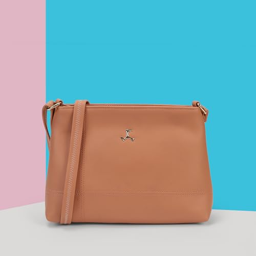 Image of Mochi Women Casual PU Soft Body Zipper closure Solid Sling Bag