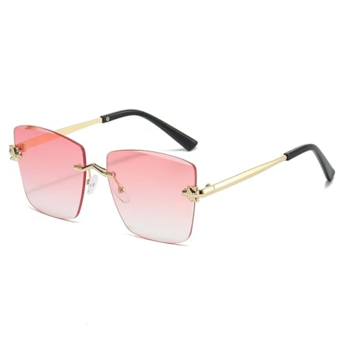 Protection UV400 lunettes de soleil carrées de luxe à dégradé chic