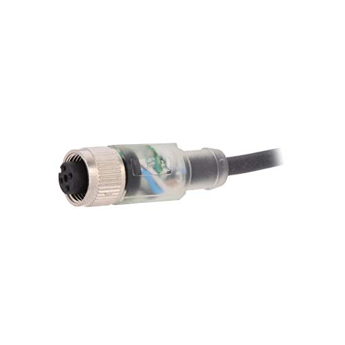 Cordon raccordement M12 câble PUR 2m AB-C4-2,0PUR-M12FS-2L connecteur mâle 4 broches 24VA