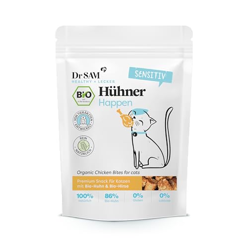 Produktbild von Dr. Sam Katzen Snack Hühner Happen - 80 g