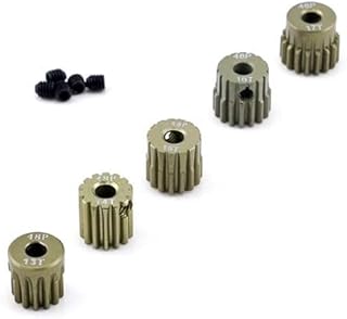 HobbyStar 48DP Pinion Gear Set, 13T-17T, Hard-Anodized Aluminum