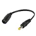 Produktbild Kab24® Adapterkabel 0,1m DC Hohlstecker 4,8mm aussen / 1,7mm innen auf DC Hohlbuchse 5,5mm/2,1mm schwarz
