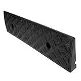 Construction robuste : fabriquée en plastique, cette rampe offre une excellente résistance à l'abrasion, conservant sa forme et sa durabilité même sous de lourdes charges. tapis de pente pour marches, bordureuse de rampe d'allée