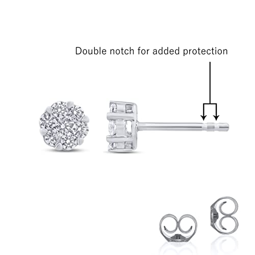 La Joya Lab Created Diamond Stud Earrings For Women And Men | 3/4 Ct Tw Diamond Earrings In Sterling Silver | Dazzling Diamond Jewelry For Women #TOP1