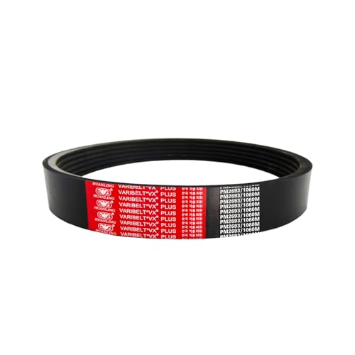 Image of HUANLING 4PM2693 Rubber Poly V-Belt,4 Ribs PM V-Ribbed Belt106" Length x 1.48" Width x 0.67" Thick,Industrial Transmission Drive Belt