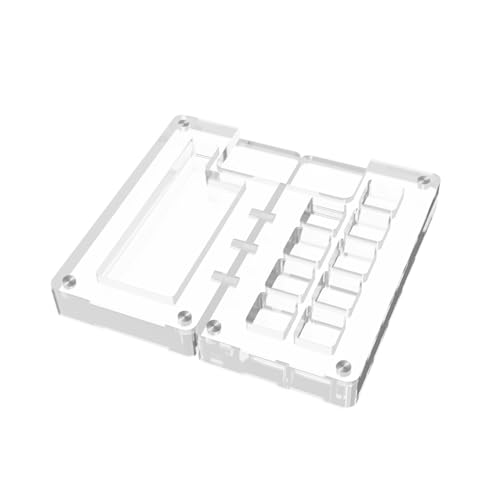 Kit de pintura portátil, mini caixa de acrílico magnética, paleta de aquarela vazia com 9 poços, estojo de pintura de viagem minúsculo com clipe e pote de óleo, pincéis pequenos de papel aquarela para