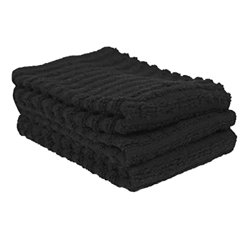 Ritz Royale Collection Dish Cloth Set, Black, 3-Piece