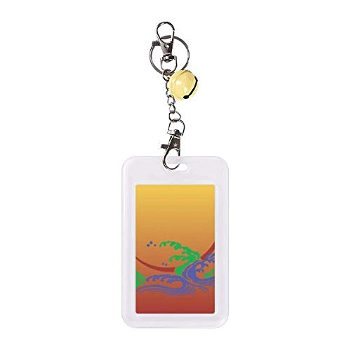 Funda protectora para tarjeta de crédito con flores japonesas tarjetero rfid