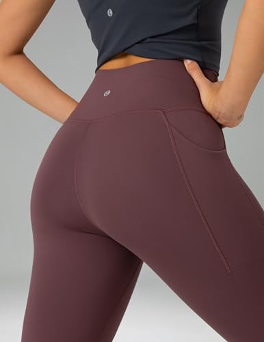 Image of Colorfulkoala Dreamlux No Front Seam Capri Leggings with Pockets for Women - High Waisted 21 inch Buttery Soft Yoga Pants