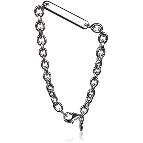 Pandora Silver Engraving Bracelet with Clasp Cover