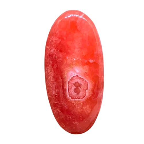 Rhodochrosite véritable GH_NAT_05544, gemme ovale de qualité supérieure