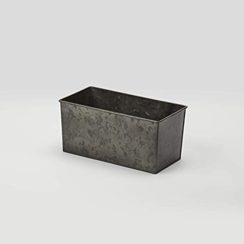 American Metalcraft BEVDG126 Galvanized Beverage Tub, Rectangular, Onyx, 1/3-Size
