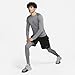 Nike Men's Pro Dri Slim Long-Sleeve Fitness Top, Smoke Grey/Black