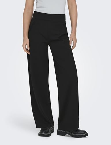 JdY Damen Jdylouisville Catia Wide Pant Jrs Noos Stoffhose, Schwarz, XL / 30L EU
