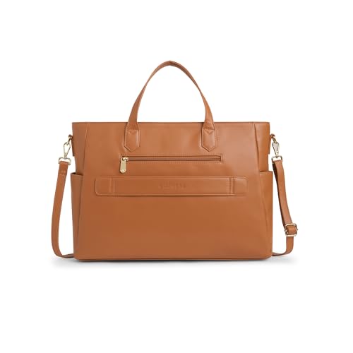 Image of Caprese Bow 15.6 Inch Large Laptop Bag for Women with Adjustable & Detachable Straps | Stylish, Durable, and Spacious with Multiple Compartments for Work, Travel, and Everyday Use