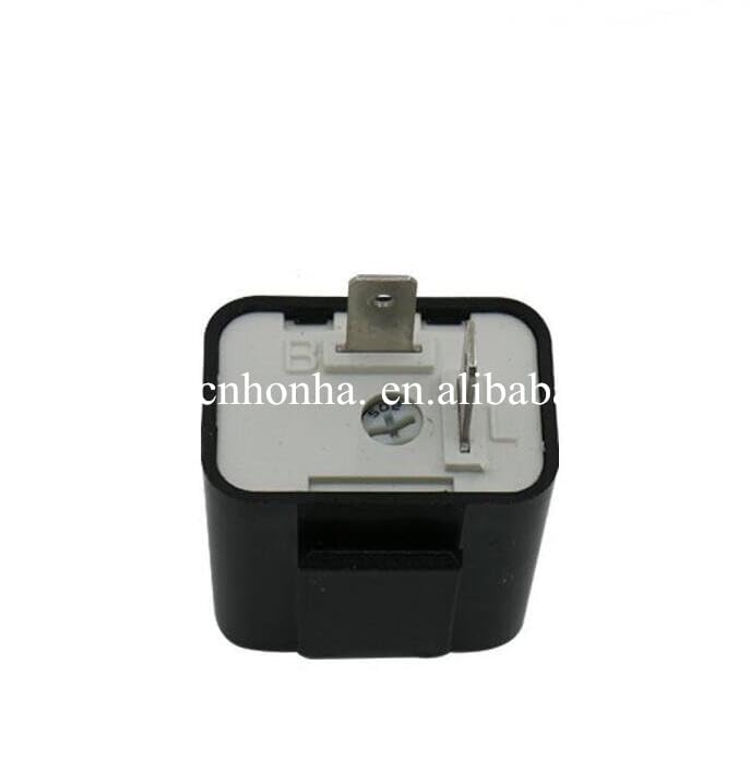 Black Auto car-Styling car Styling 12V 2 Pin Adjustable Frequency LED Flasher Relay Motorcycle Turn Signal Relays - (Color Name: 50)