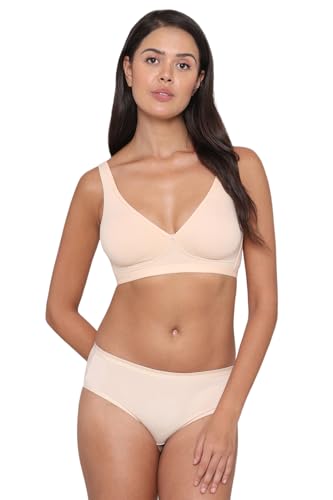 Image of WACOAL Women's Basics Essentials|Non-Padded|Non-Wired|Full Cup|Everyday Wear|Cotton Blend|T-Shirt Bra