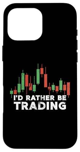 I'd Rather Be Trading - Crypto Fan 株式市場トレーダー 面白い スマホケース iPhone 16 Pro Max 用