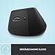 Logitech Lift Left Vertikale Ergonomische Maus, Linkshänder, Kabellos, Bluetooth oder Logi Bolt USB-Empfänger, Leise Klicks, 4 Tasten, Kompatibel mit Windows/macOS/iPadOS, Laptop, PC - Graphit
