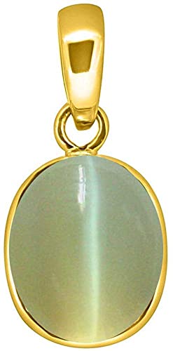 Pendentif œil de chat Lehsunia de 13.47 carats bijou quotidien pour homme et femme