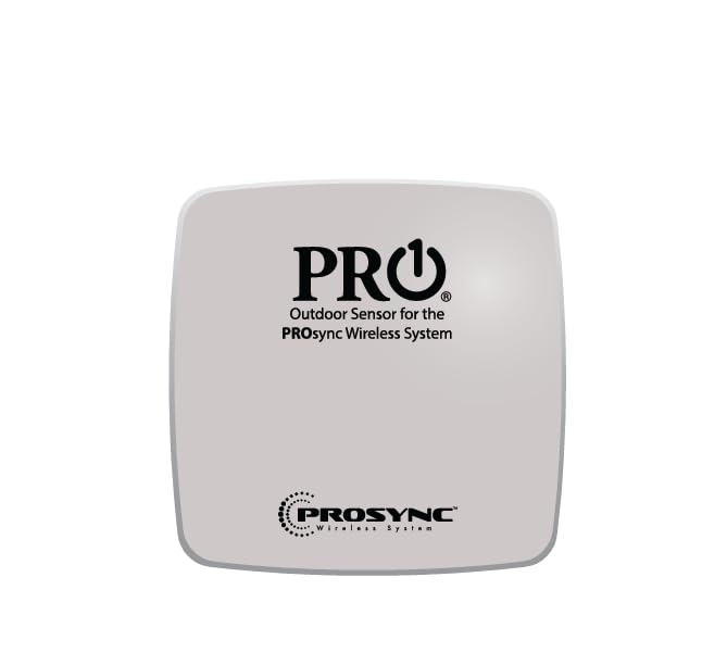PRO1 R250W Wireless Outdoor Remote Sensor for T755WHO Thermostat, Weather-Resistant Battery-Powered Outdoor Temperature Sensor with PROsync Wireless System