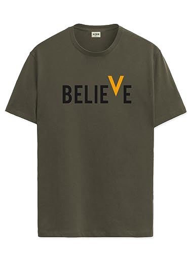 Image of ADRO Men's 100% Cotton Regular Fit T-Shirt