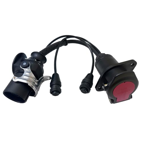 Socket ISO 7638 (CAN 24V) Adaptador de conexión 4463003600 apto para cables de diagnóstico WABCO 4463010230, cable adaptador de diagnóstico OBD para remolques resistentes, camiones, cable de