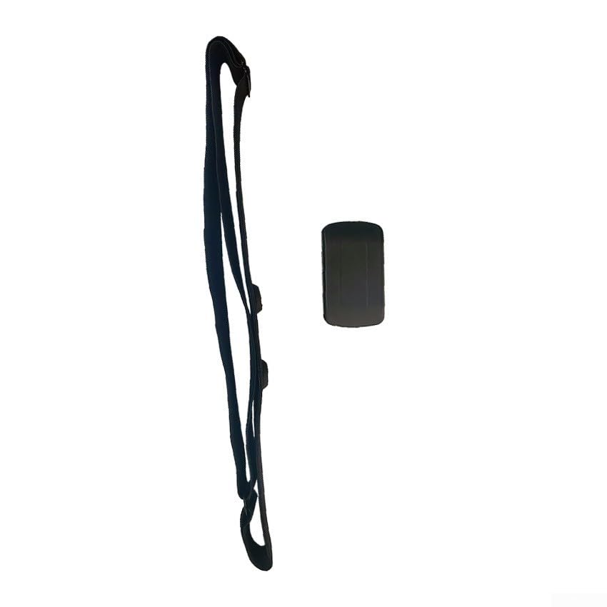 DAZZLEEX Moniteur de fréquence cardiaque réglable avec capteur étanche sans fil 5,3 GHz pour la course à pied, le cyclisme, la gym (2,4 G avec batterie)