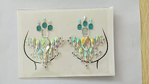 IDOTSEZU Autocollants Double paupière Autocollant Tatouage temporaire Visage Bijou de Bijou de Cristal gemmes gemmes Festivals Maquillage Stickers Autocollants à Double paupière(8) – vue 3