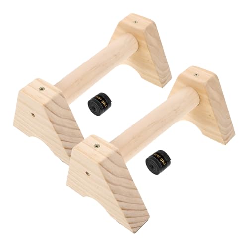 POPETPOP Stands for Men Wooden Bars Home Gym Equipment Gymnastics Handles Exercise Handles