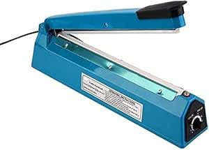 electromax 300mm Impulse Heat Sealer Food Bag, Manual Fast Sealing, For PP And PE Plastic Bag Sealing Machine EE-300, including 1 Set of Electric Heating element Wire High Temperature Cloth.