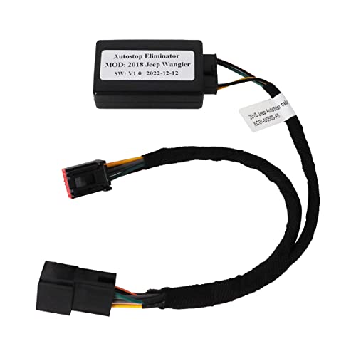 Auto Start Stop Eliminator Compatible with Jeep Wrangler 2018-2023/Gladiator 2020-2023 Autostop Engine Automatic A-Off Start Stop Function Plug&Play