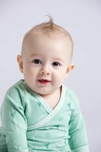 MONICA + ANDY Unisex Baby Organic Kimono Tie One-piece3