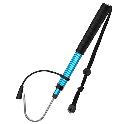 SAN LIKE Gaff da Pesca Retrattile in Lega di Alluminio, Pesca Gaff Gancio per Pesca Telescopica, Pinza da Pesca, Gancio Affilato, Attrezzatura da Pesca Hook Tackle con Impugnatura Morbida, Blu
