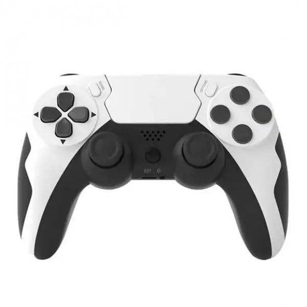 RESTEQ Manette de Jeu Sans Fil Compatible PS4/PS3/PC, Bluetooth 4.0, Double Moteur Vibrant, Touchpad Réactif, 8 Heures d'Autonomie