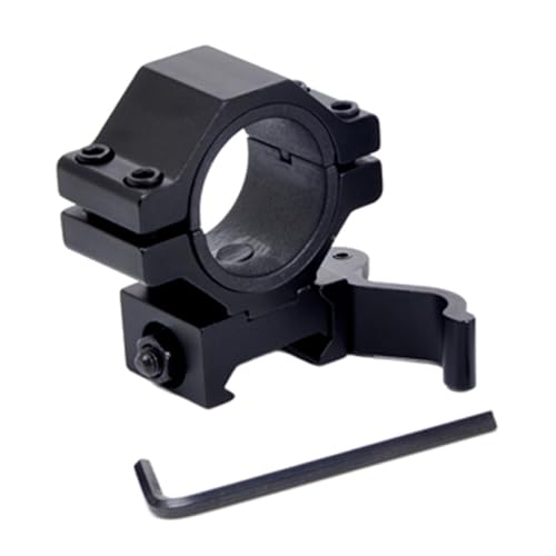 Calitte 25/30mm Quick Release Torch Fixed Clamp Flashlight Mount with Stainless Steel Screws