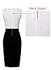 VFSHOW Womens Off-White and Black Colorblock Patch... #3