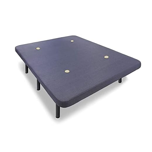 HOGAR24 Base Tapizada con 5 Barras Transversales y Tejido 3D Color Gris + 7 Patas de Metal 32cm, 150x190cm