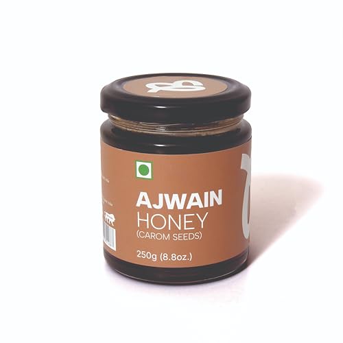 Just Bee Ajwain Pure Honey 250 gm – Rich in Nutrients & Antioxidants, Natural Honey – Pure Honey Without Sugar – Ajwain Honey to Support Immunity, Digestion & Gut Health Just Bee Ajwain Pure Honey 250 gm – Rich in Nutrients & Antioxidants, Natural Honey – Pure Honey Without Sugar – Ajwain Honey to Support Immunity, Digestion & Gut Health